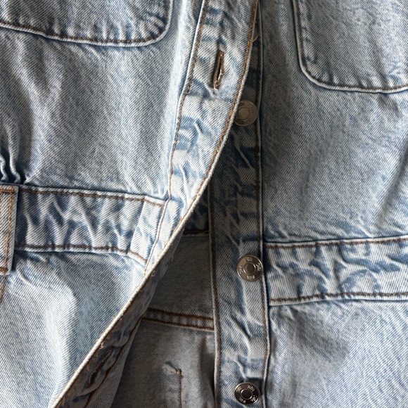 Zara Light Blue luxurious Denim Dress NWT - Picture 7 of 8